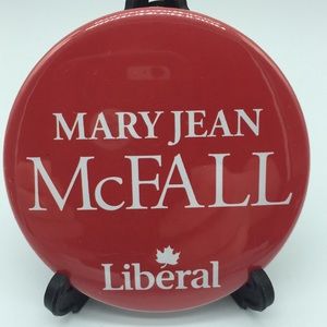 Mary Jean McFall Liberal Campaign Advertising Pin